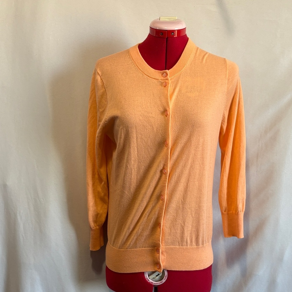 J. Crew Peach Button-Up Cardigan MM130